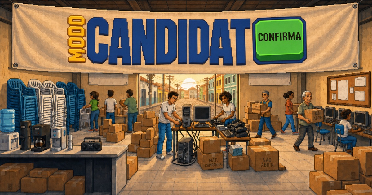 Capa oficial do Modo Candidato para redes sociais